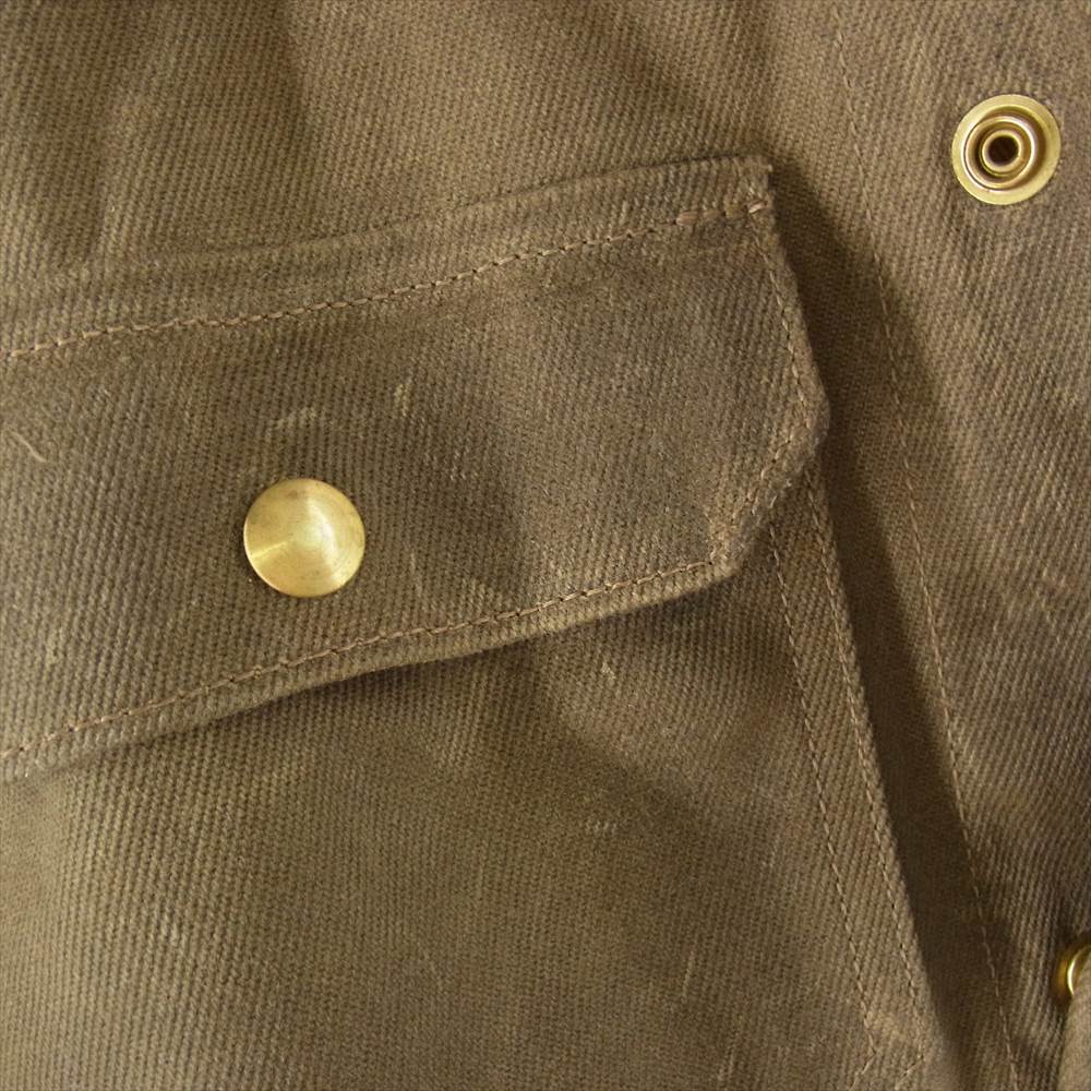 シップジョン Wills Jacket Waxed Canvas ウィルズ ジャケット ワックス キャンバス オイルド コットン ワーク カバーオール オリーブ系【中古】