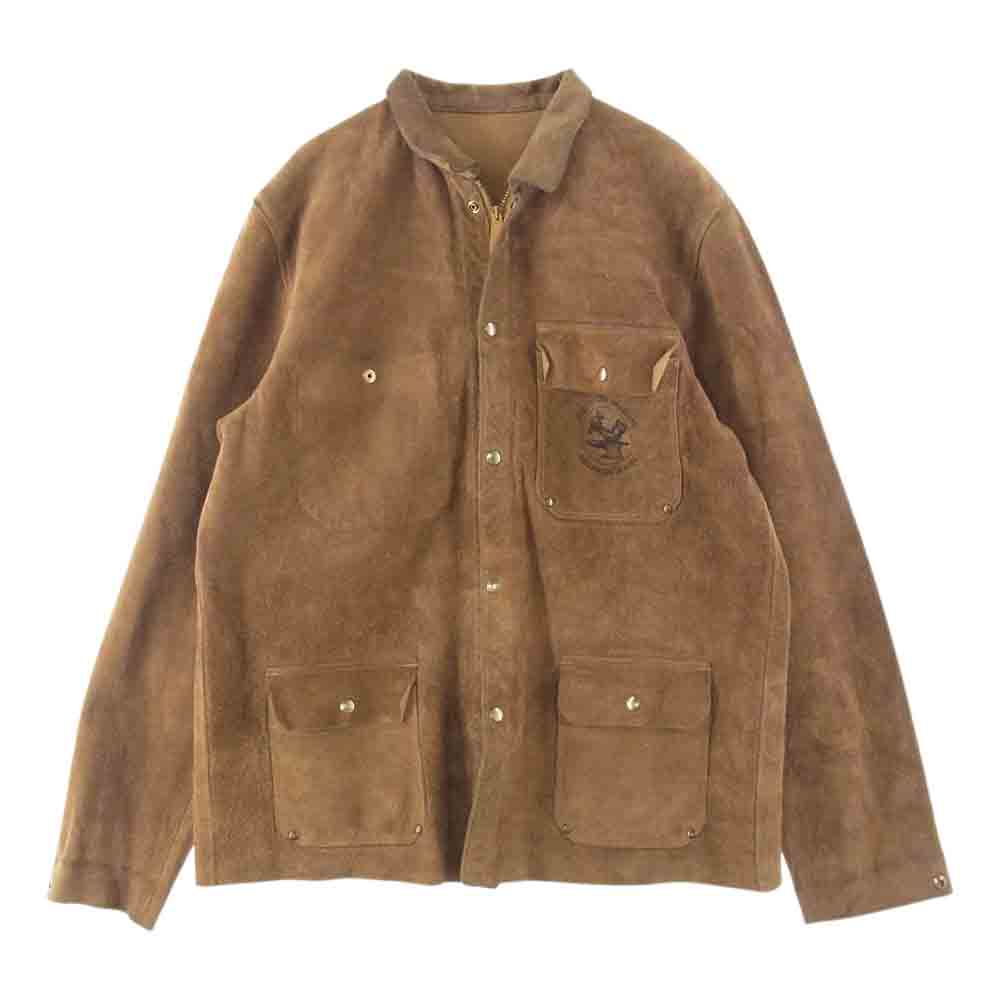 LYNCH SILVERSMITH リンチシルバースミス Welder Jacket ウェルダー スエード レザー ジャケット ブラウン系 M【中古】
