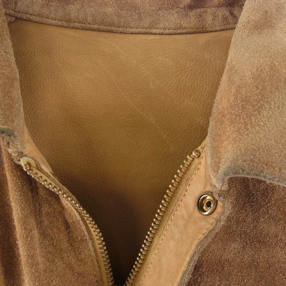 LYNCH SILVERSMITH リンチシルバースミス Welder Jacket ウェルダー スエード レザー ジャケット ブラウン系 M【中古】