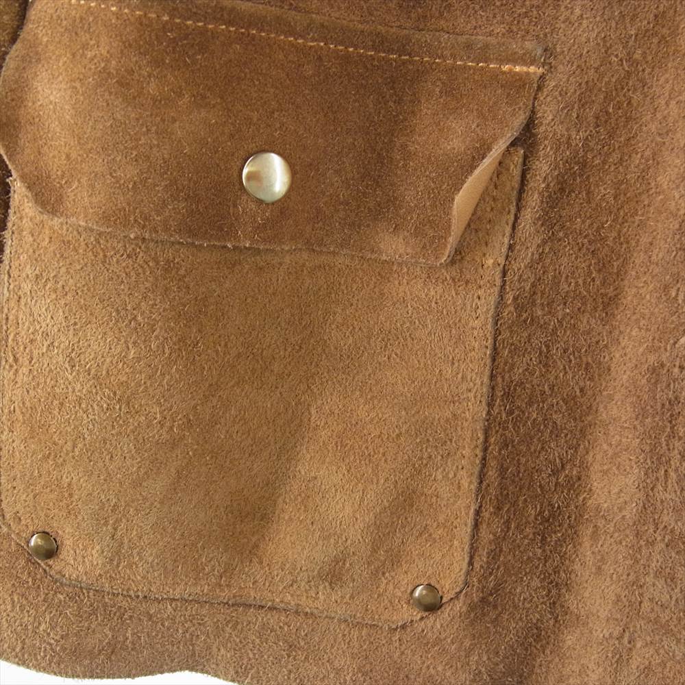 LYNCH SILVERSMITH リンチシルバースミス Welder Jacket ウェルダー スエード レザー ジャケット ブラウン系 M【中古】