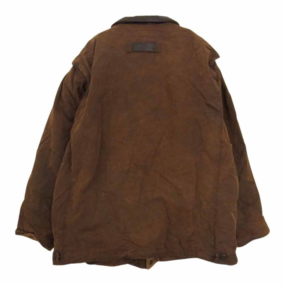 Barbour バブアー 【難有】BUSHMAN ブッシュマン 中綿 オイルド ジャケット ブラウン系 L EX L【中古】