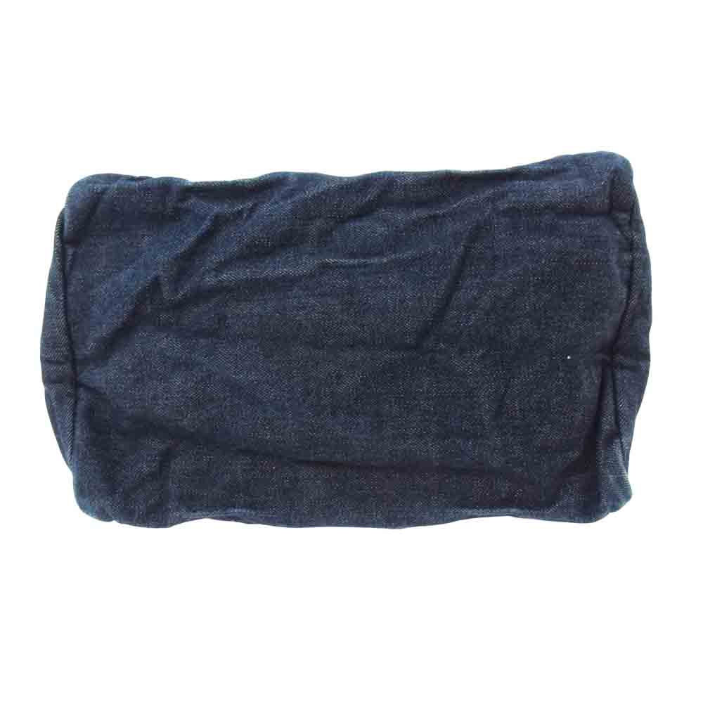 EVISU エヴィス カモメ ペンキ デニム ショルダー バック インディゴブルー系【中古】