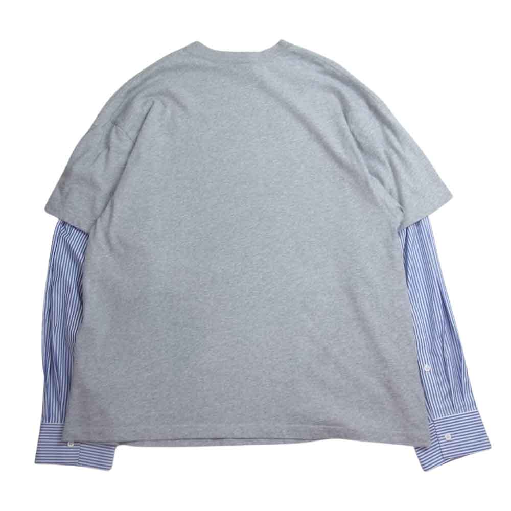 BALENCIAGA バレンシアガ 22SS 671401 TLVF1 国内正規品 SLIME PATCHED スライム パッチ スリーブ Tシャツ グレー系 XS【美品】【中古】