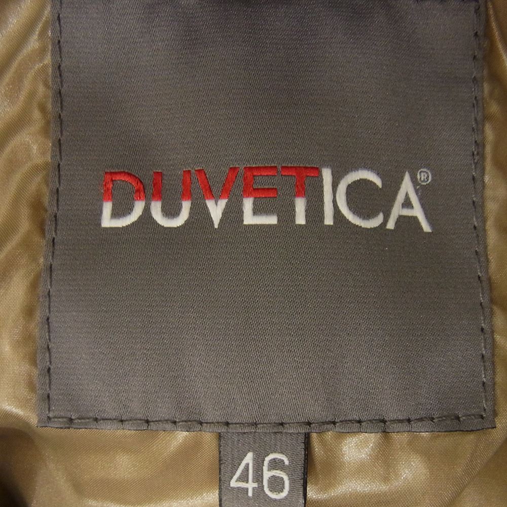 DUVETICA デュベティカ 国内正規品 Dionisio ディニシオ フルジップ レザー ダウン ジャケット グレー系 46【中古】