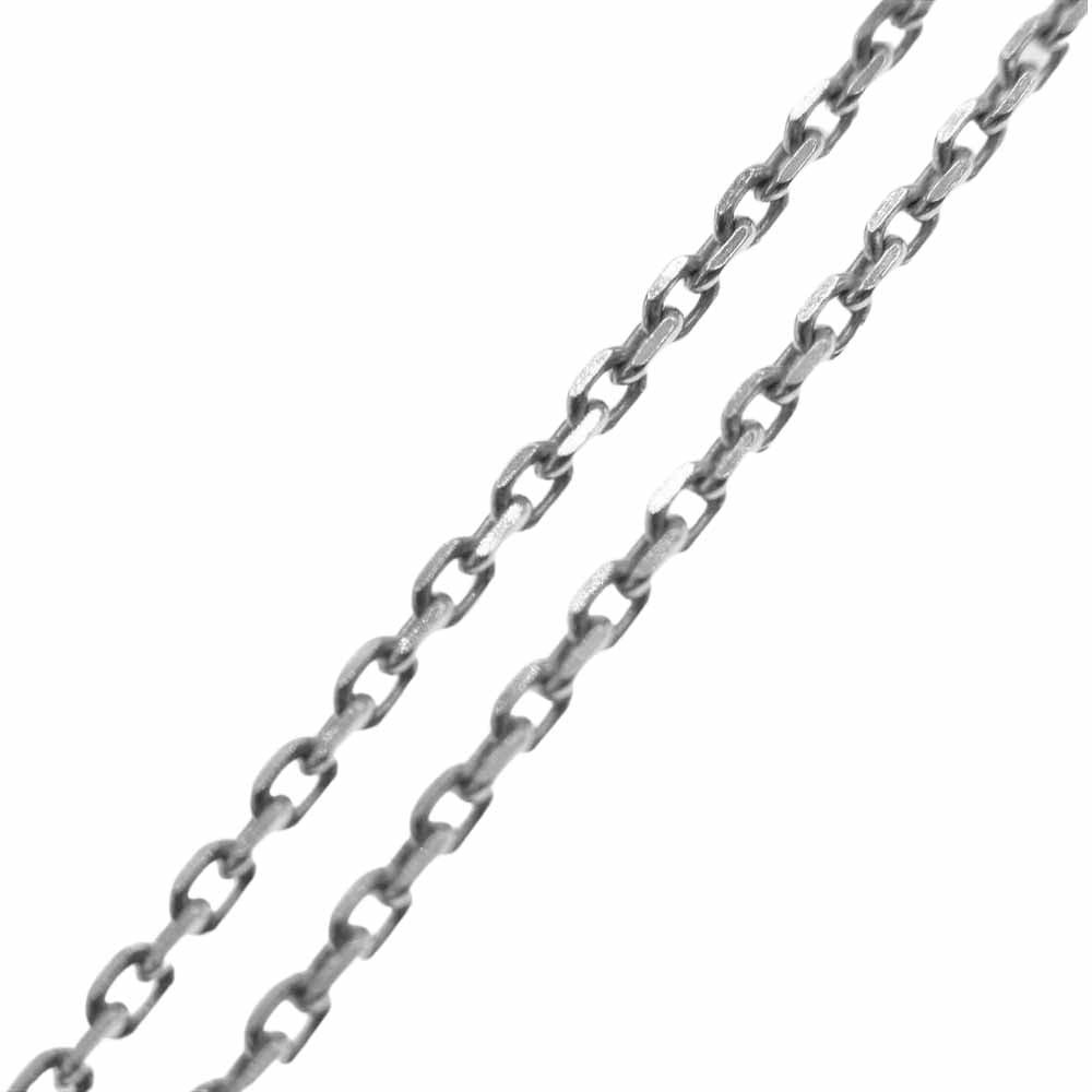 PUERTA DEL SOL プエルタデルソル NE456 チェス ナイト エンブレム チャーム ネックレス w/ ダイヤモンド シルバー系【中古】