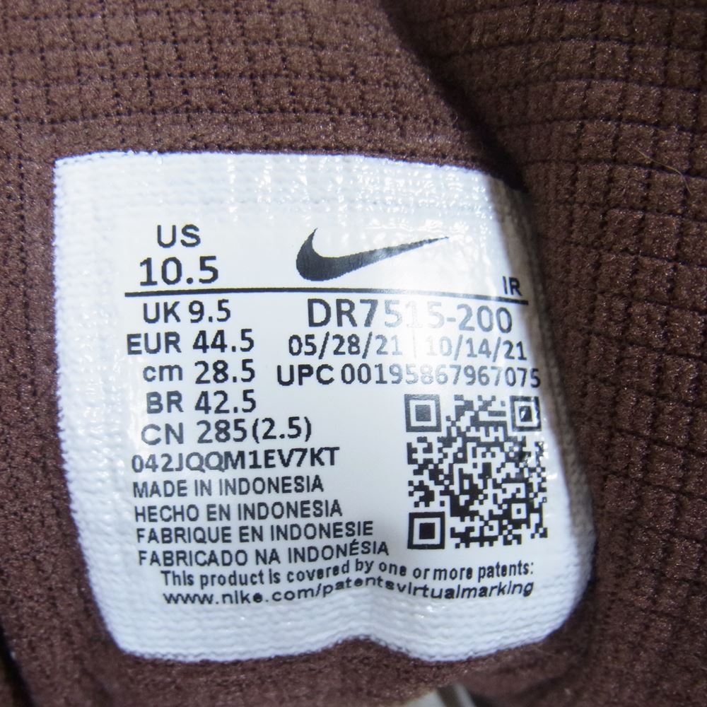 NIKE ナイキ DR7515-200 × Travis Scott トラヴィス スコット Air Trainer 1 SP エア トレーナー スニーカー アーキオブラウン アンド ラストピンク ブラウン系 28.5cm【中古】