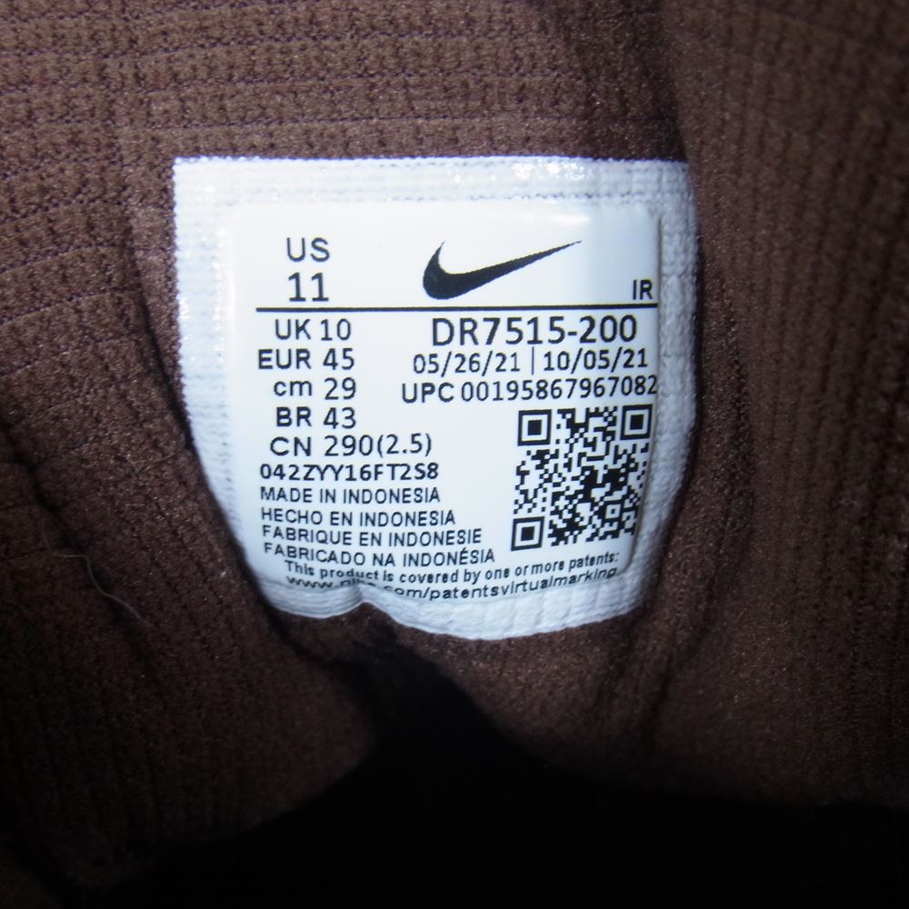 NIKE ナイキ DR7515-200 × Travis Scott トラヴィス スコット Air Trainer 1 SP エア トレーナー スニーカー アーキオブラウン アンド ラストピンク ブラウン系 29cm【極上美品】【中古】