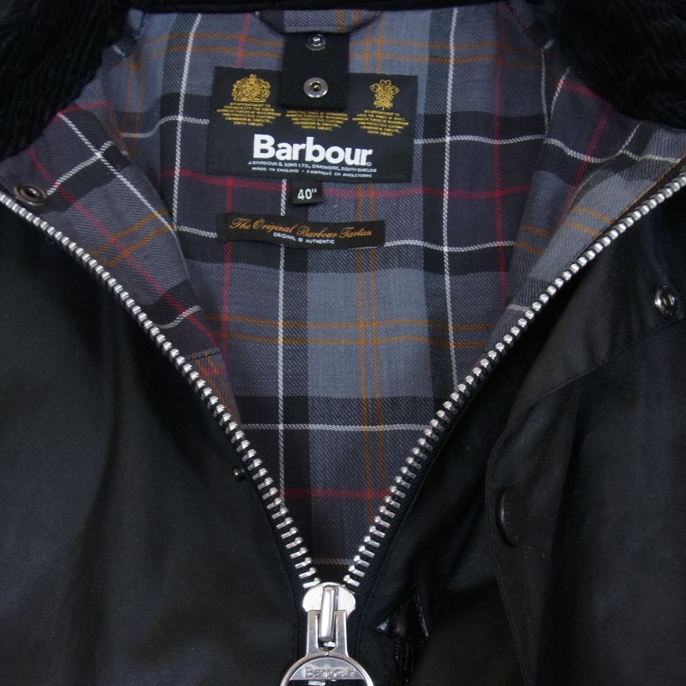 Barbour バブアー 1602133 英国製 国内正規品 SL BEAUFORT スリムフィット ビューフォート ジャケット ブラック系 40【美品】【中古】