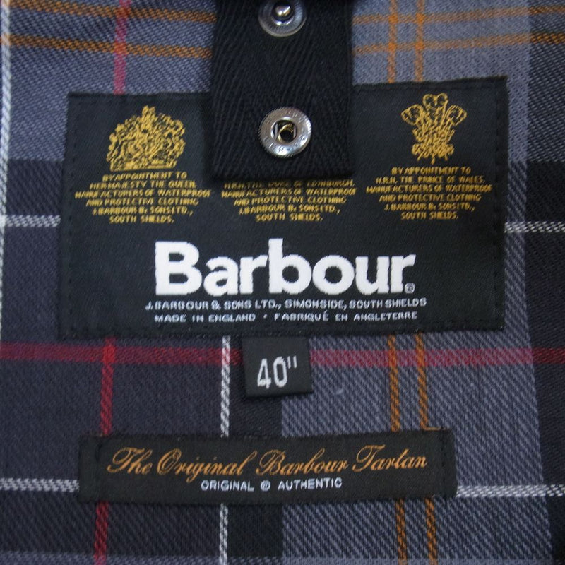 Barbour バブアー 1602133 英国製 国内正規品 SL BEAUFORT スリムフィット ビューフォート ジャケット ブラック系 40【美品】【中古】