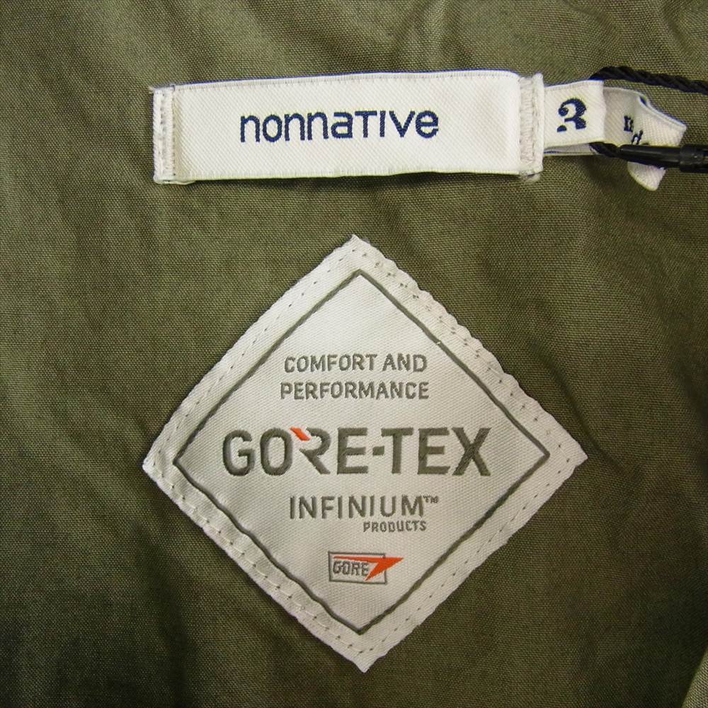 nonnative ノンネイティブ 22SS NN-J4117 TROOPER JKT CT BACK SATIN WITH GORE-TEX INFINIUM カーキ系 3【美品】【中古】