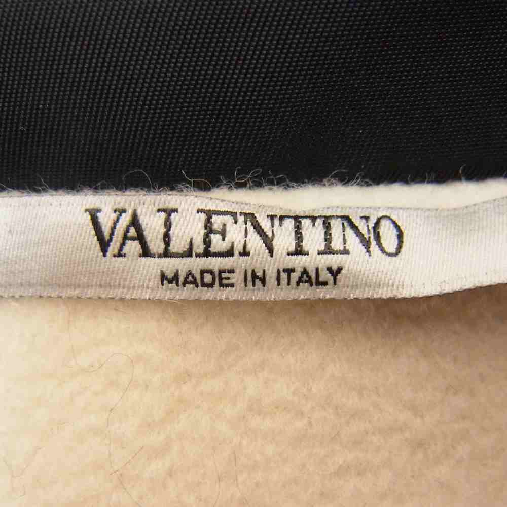 VALENTINO ヴァレンティノ WV0CJG857U9 国内正規品 ウールライニング ナイロン ジップ ブルゾン ブラック系 48【中古】