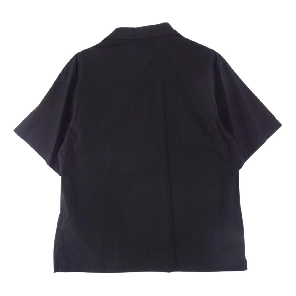 PRADA プラダ 21SS UCS400 S211 1YV5 国内正規品  グラフィックプリント オーバーサイズ 半袖シャツ ブラック系 L【美品】【中古】