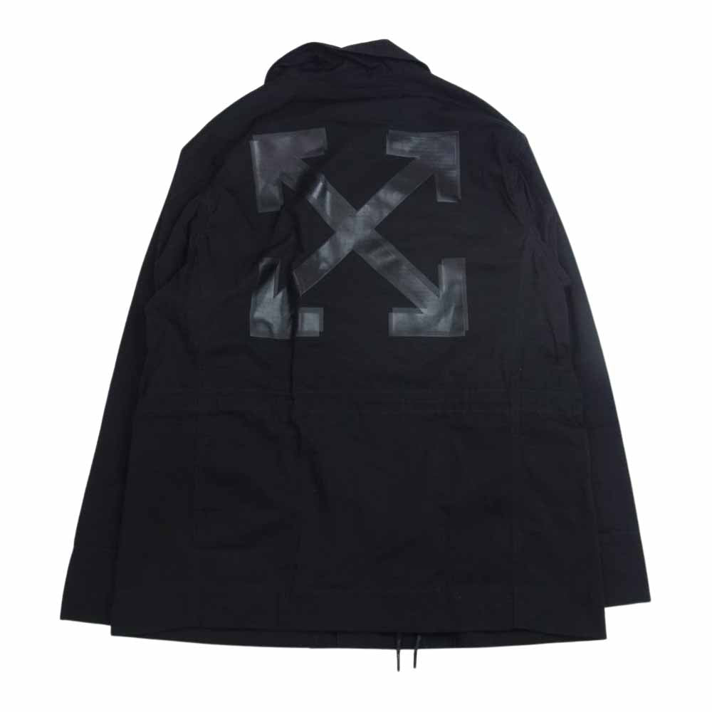 OFF-WHITE オフホワイト 21AW OMEL021F21FAB002 国内正規品 ARROW FIELD JACKET アロー フィールド ジャケット ブラック系 L【美品】【中古】