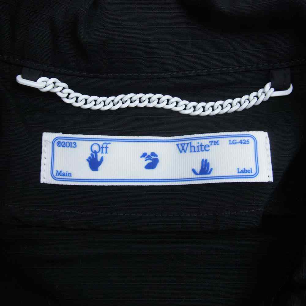 OFF-WHITE オフホワイト 21AW OMEL021F21FAB002 国内正規品 ARROW FIELD JACKET アロー フィールド ジャケット ブラック系 L【美品】【中古】