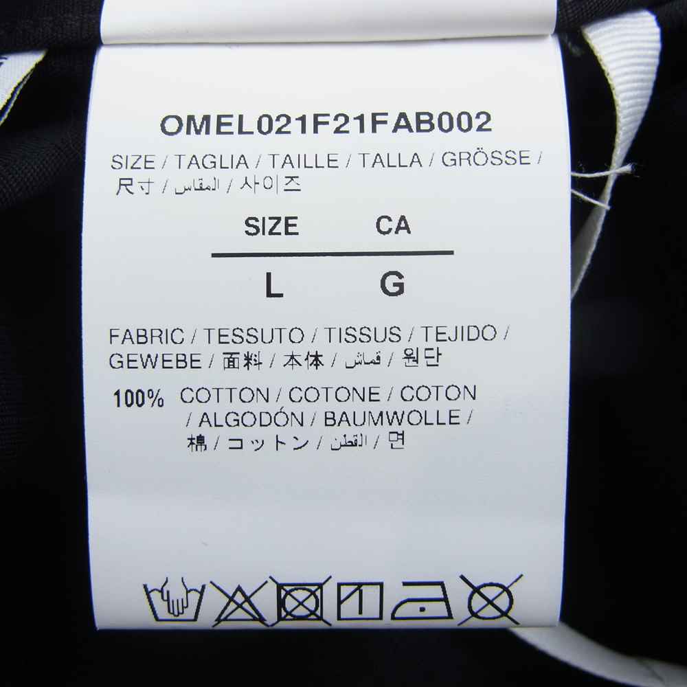 OFF-WHITE オフホワイト 21AW OMEL021F21FAB002 国内正規品 ARROW FIELD JACKET アロー フィールド ジャケット ブラック系 L【美品】【中古】