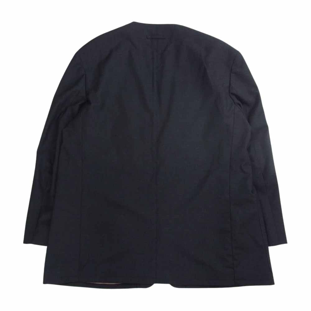 FEAR OF GOD フィアオブゴッド FG60-020PWS THE EVERYDAY SPORTS COAT エブリデイ スポーツ ノーカラー 1B ウール コート チャコール系 48【美品】【中古】