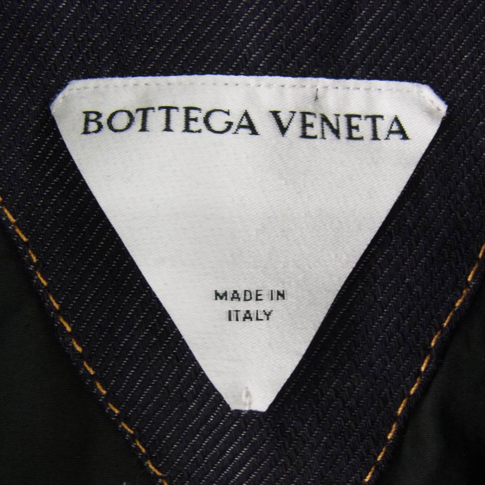 BOTTEGAVENETA ボッテガヴェネタ 700956 V1VA0 国内正規品 Denim Twill Metal Button Shirt デニム ツイル メタルボタン シャツ インディゴブルー系 44【美品】【中古】