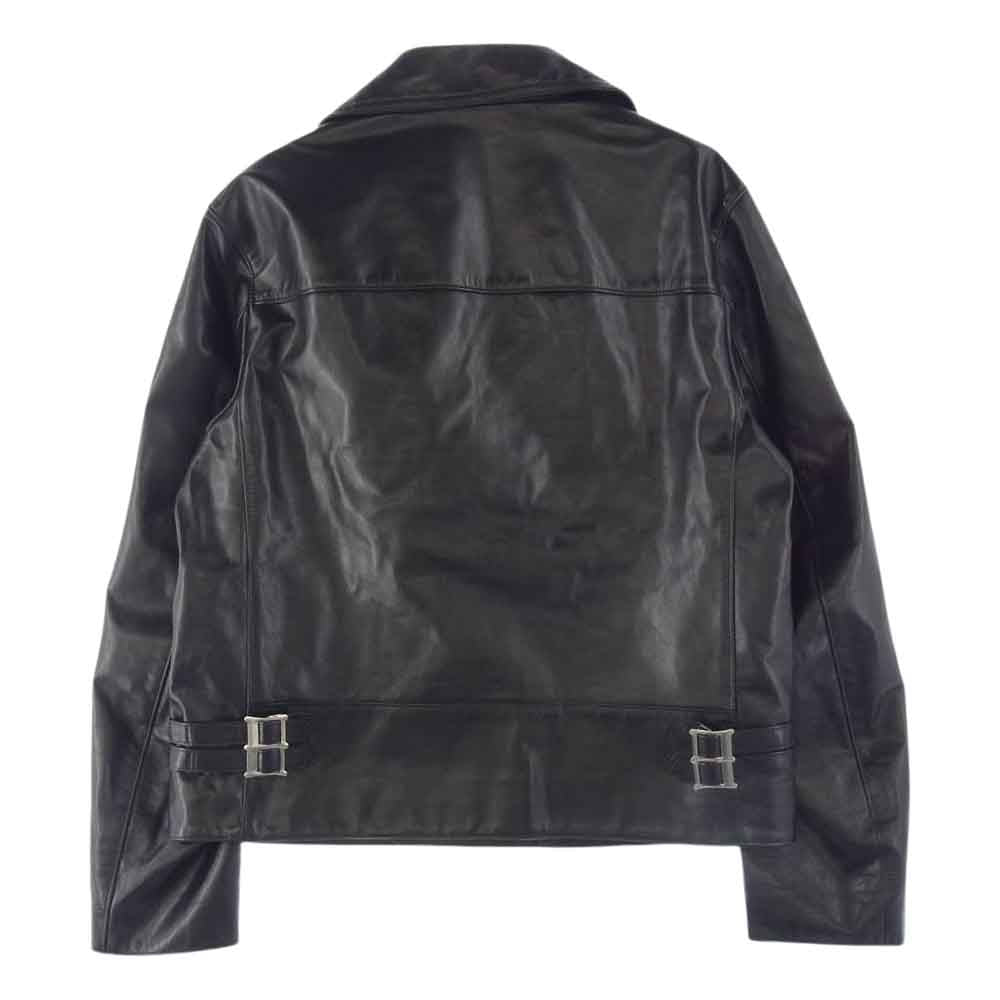 UNDERCOVER アンダーカバー UC1A4213 Leather Riders Jacket カウハイド 牛革 レザー ダブル ライダース ジャケット ブラック系 4【美品】【中古】