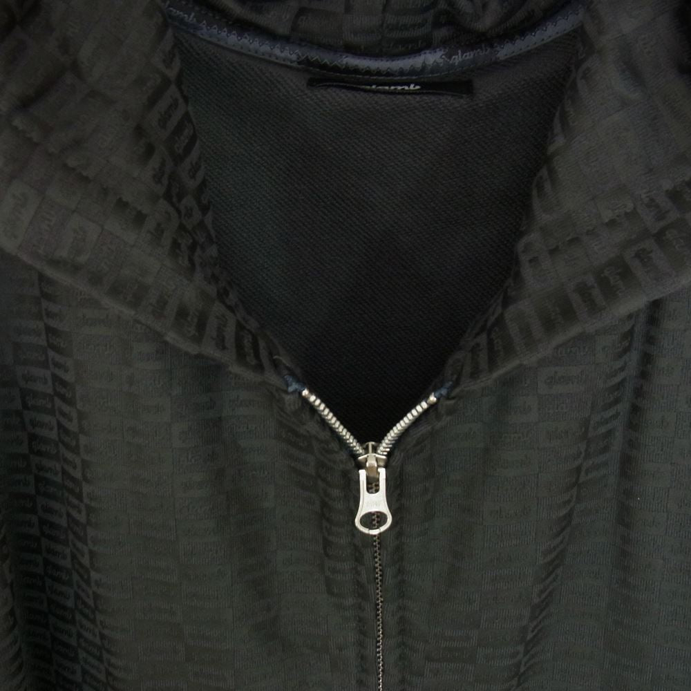 グラム GB0121/CS21 Box logo pattern hoodie ボックスロゴ パターン フルジップ フーディ パーカー グレー系 L【中古】