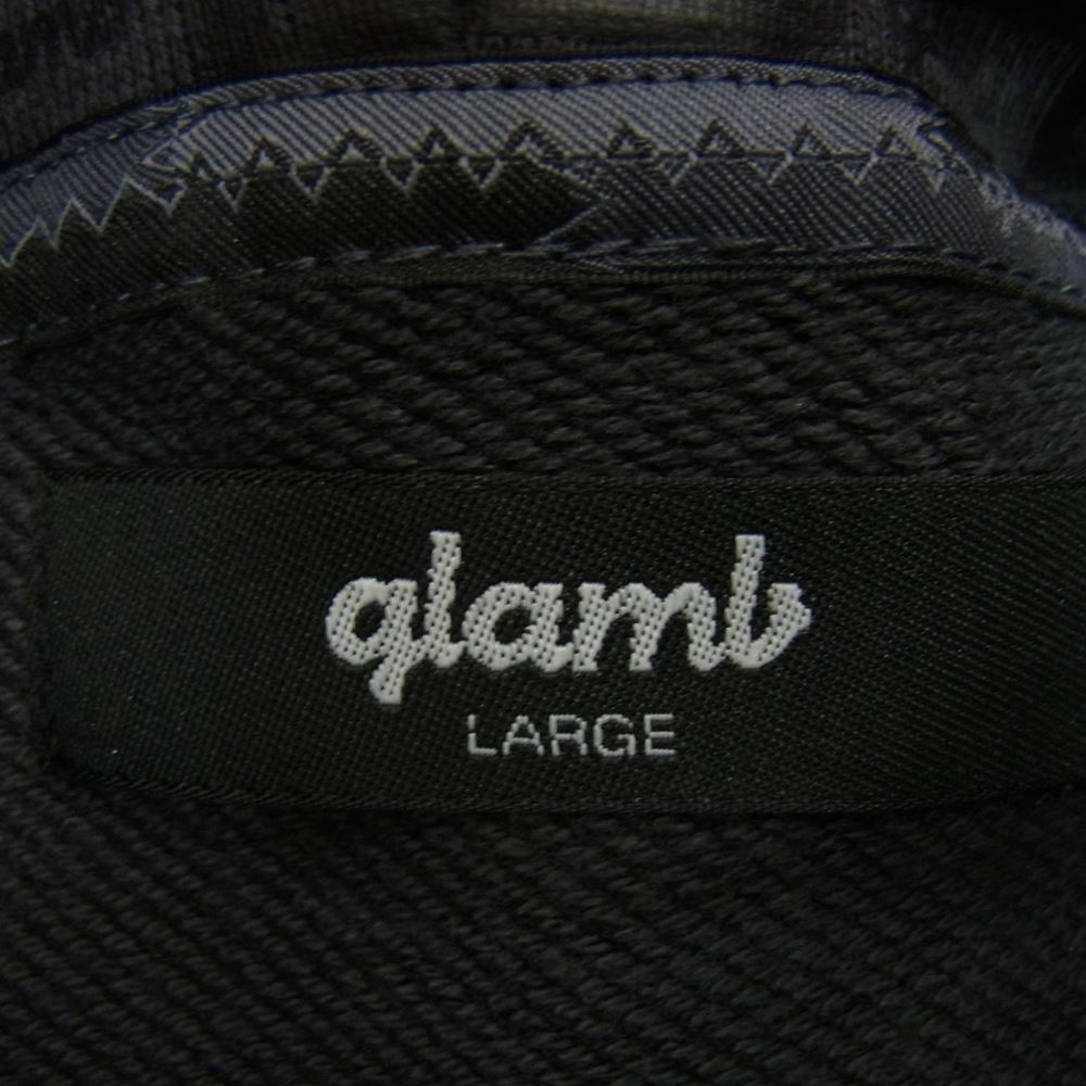 グラム GB0121/CS21 Box logo pattern hoodie ボックスロゴ パターン フルジップ フーディ パーカー グレー系 L【中古】