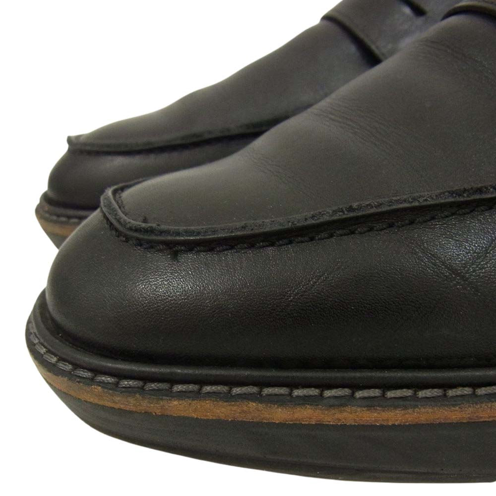 エコー 83641401001 ST.1 Hybrid Slip-on ハイブリッド スリッポン ローファー レザーシューズ ブラック系 US8【中古】