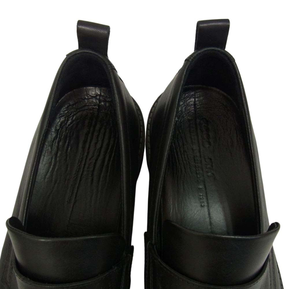 エコー 83641401001 ST.1 Hybrid Slip-on ハイブリッド スリッポン ローファー レザーシューズ ブラック系 US8【中古】