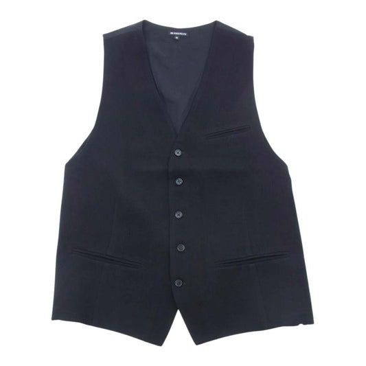 ANN DEMEULEMEESTER アンドゥムルメステール バックストラップ ジレ ベスト ブラック系 M【美品】【中古】