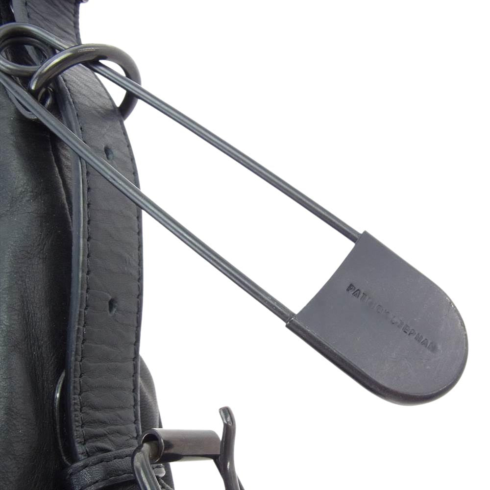PATRICK STEPHAN パトリックステファン アトリエバッグ Mサイズ レザー 2WAY ショルダー トートバッグ ブラック系【中古】
