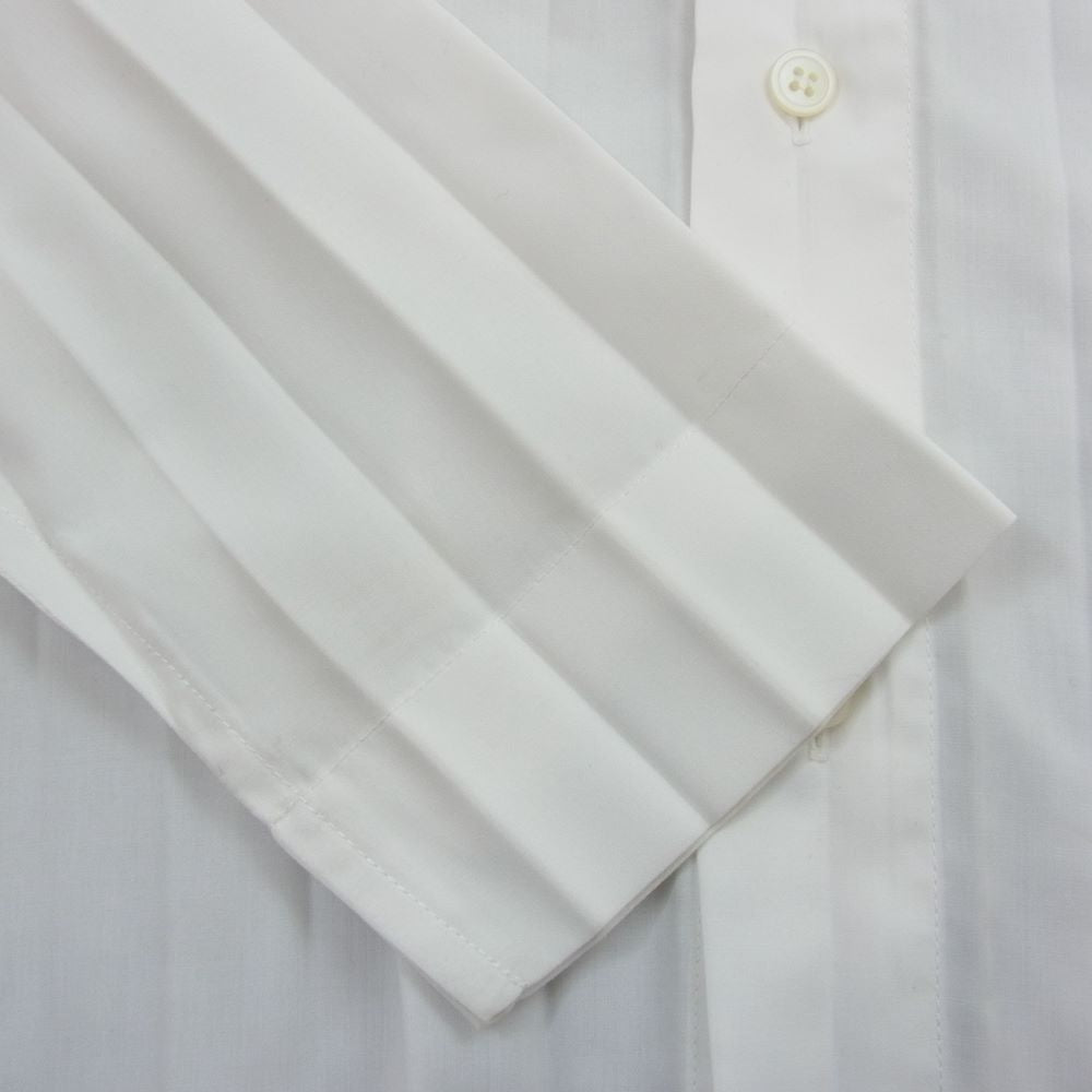 ISSEY MIYAKE イッセイミヤケ HOMME PLISSE オムプリッセ HP91FJ019 プリーツ加工 長袖 エッジシャツ ホワイト系 3【中古】