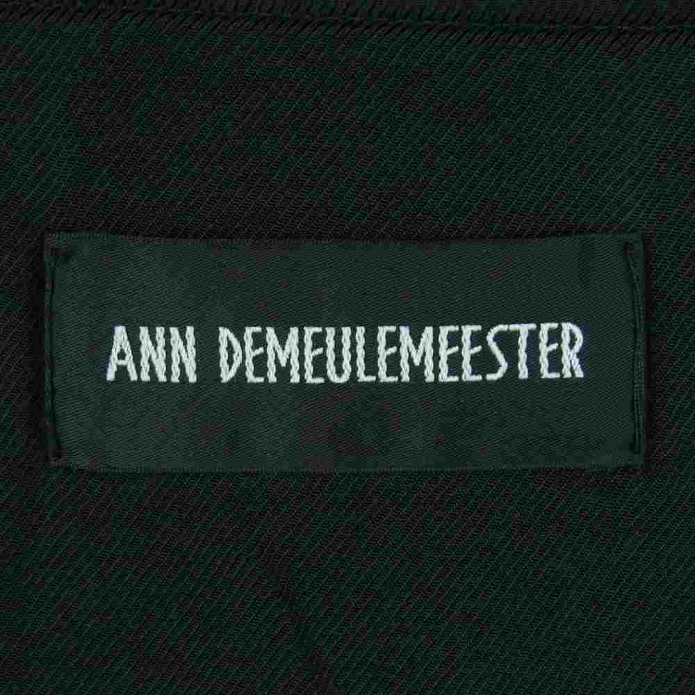 ANN DEMEULEMEESTER アンドゥムルメステール 2102-M-JA33-195-099 国内正規品 Andrea Bomber カシミヤ混ウール アンドレア ボンバー ジャケット ブラック系 M【中古】