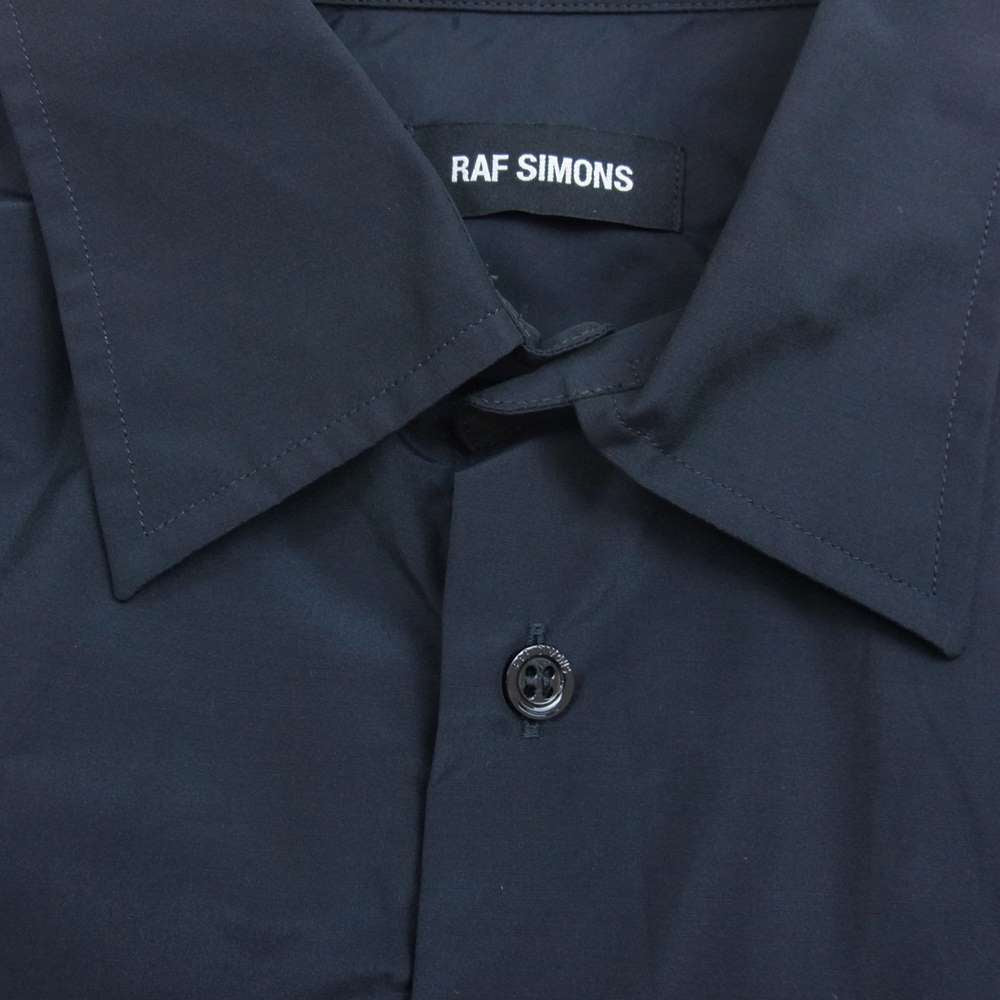 RAF SIMONS ラフシモンズ 20SS 国内正規品 MY OWN PRIVATE ANTWERP パッチ シャツ ダークネイビー系 46【美品】【中古】