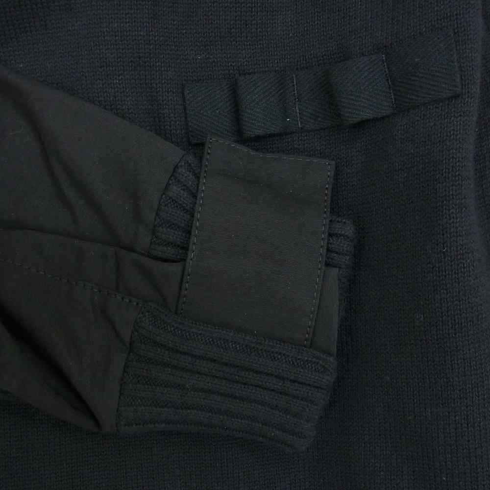Sacai サカイ 22SS 22-02682M Grosgrain Mix Knit Blouson グログラン ミックス ニット ブルゾン ブラック系 3【中古】