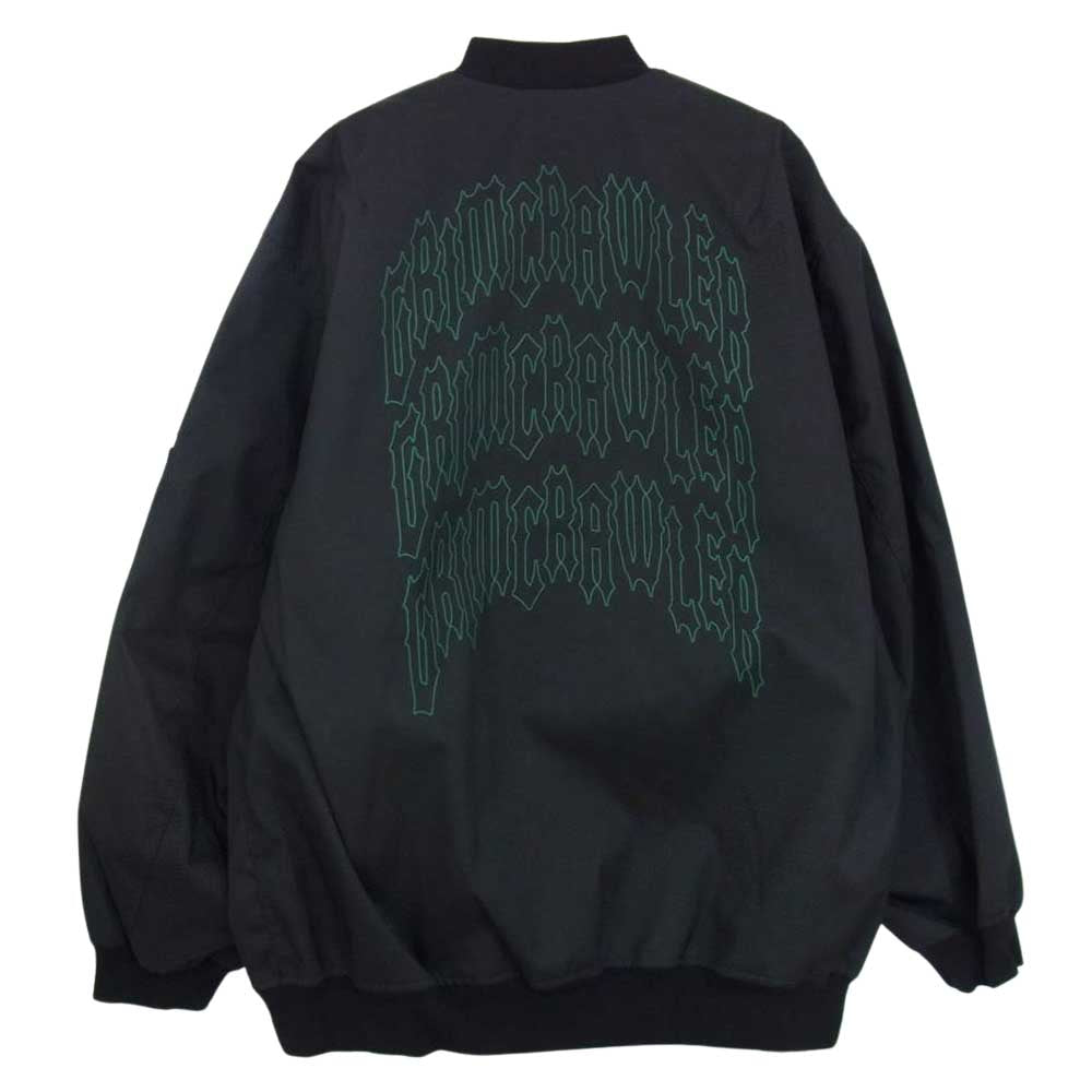 RAF SIMONS ラフシモンズ 22SS 221-623A 国内正規品 バックプリント ジップアップ ブルゾン ブラック系 M【美品】【中古】