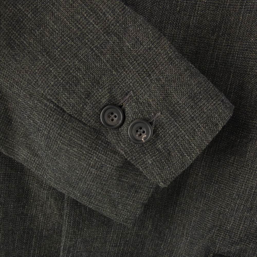 ポール・ハーデン メンズ ブレザー L ブラックヘリンボーン ウール×リネン Paul Harnden ポールハーデン Mens Blazer ウールリネン ブレザー