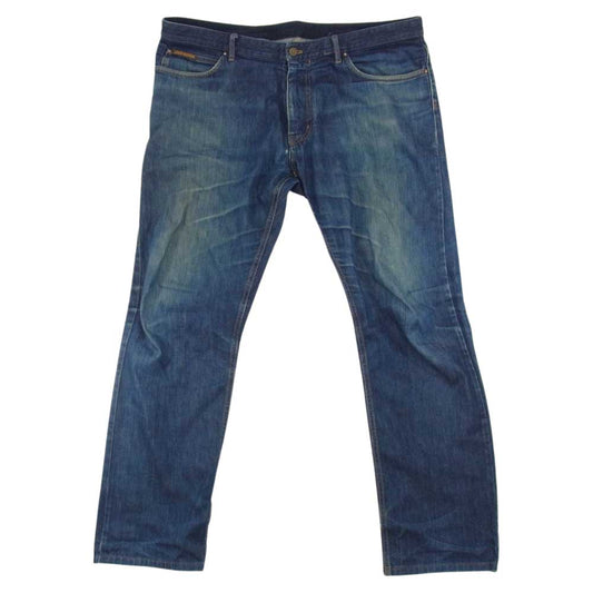 LOUIS VUITTON ルイ・ヴィトン 国内正規品 ガストンV ワッペンデザイン デニム パンツ インディゴブルー系 40【中古】