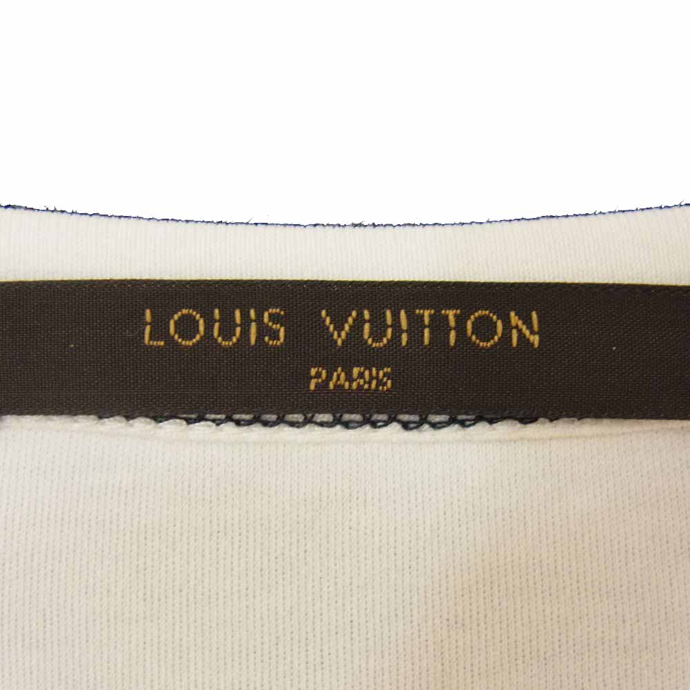 LOUIS VUITTON ルイ・ヴィトン RM162 CMS HAY62W 国内正規品 胸サークルプリント 長袖 シャツ ホワイト系 XL【中古】