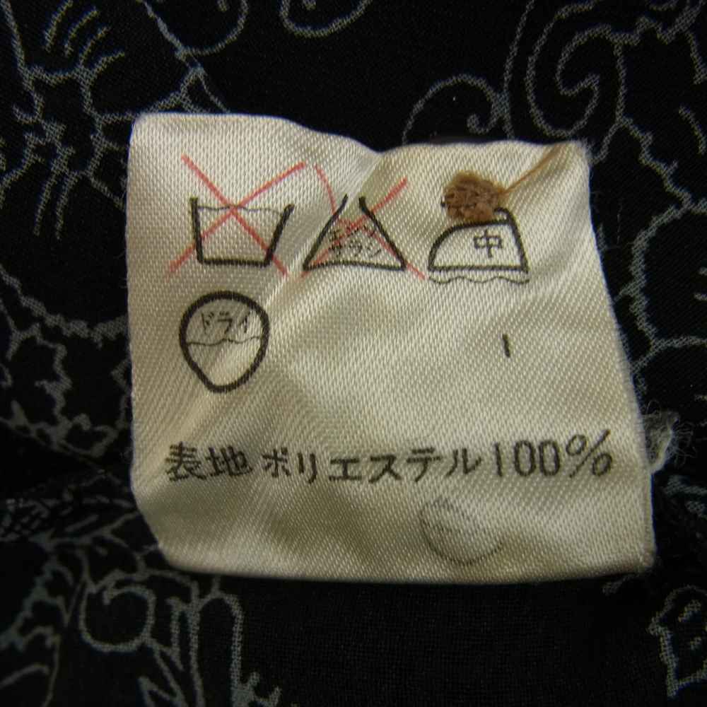 JEAN-PAUL GAULTIER ジャンポールゴルチエ 総柄 シアー アロハ 半袖シャツ ブラック系 L【中古】