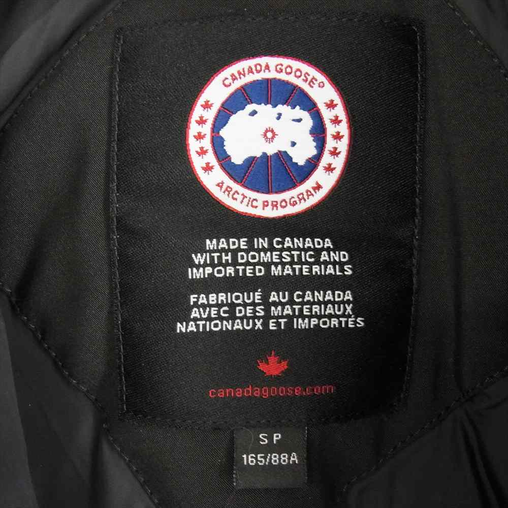 CANADA GOOSE カナダグース 2300JL 国内正規品 サザビーリーグ CHARLOTTE PARKA シャーロット ダウン ジャケット ブラック系 165/88A【美品】【中古】