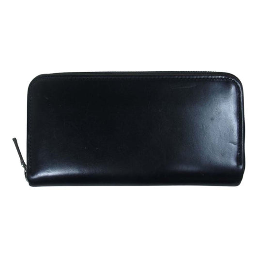 WHITE HOUSE COX ホワイトハウスコックス S2622 LONG ZIP WALLET BRIDLE LEATHER ロング ジップ ブライドル レザー ラウンドファスナー ウォレット ブラック系【中古】