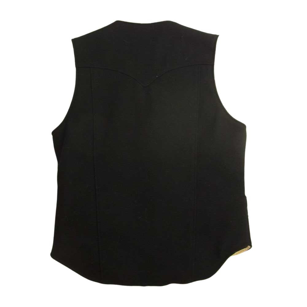 ランチャー USA製 RANCHER ランチャー 裏ボア ウール ベスト ブラック系 S【中古】