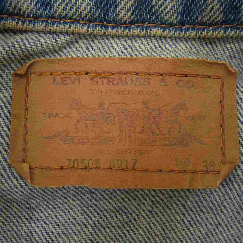 Levi's リーバイス 70505-0217 デニム トラッカー ジャケット インディゴブルー系 38【中古】