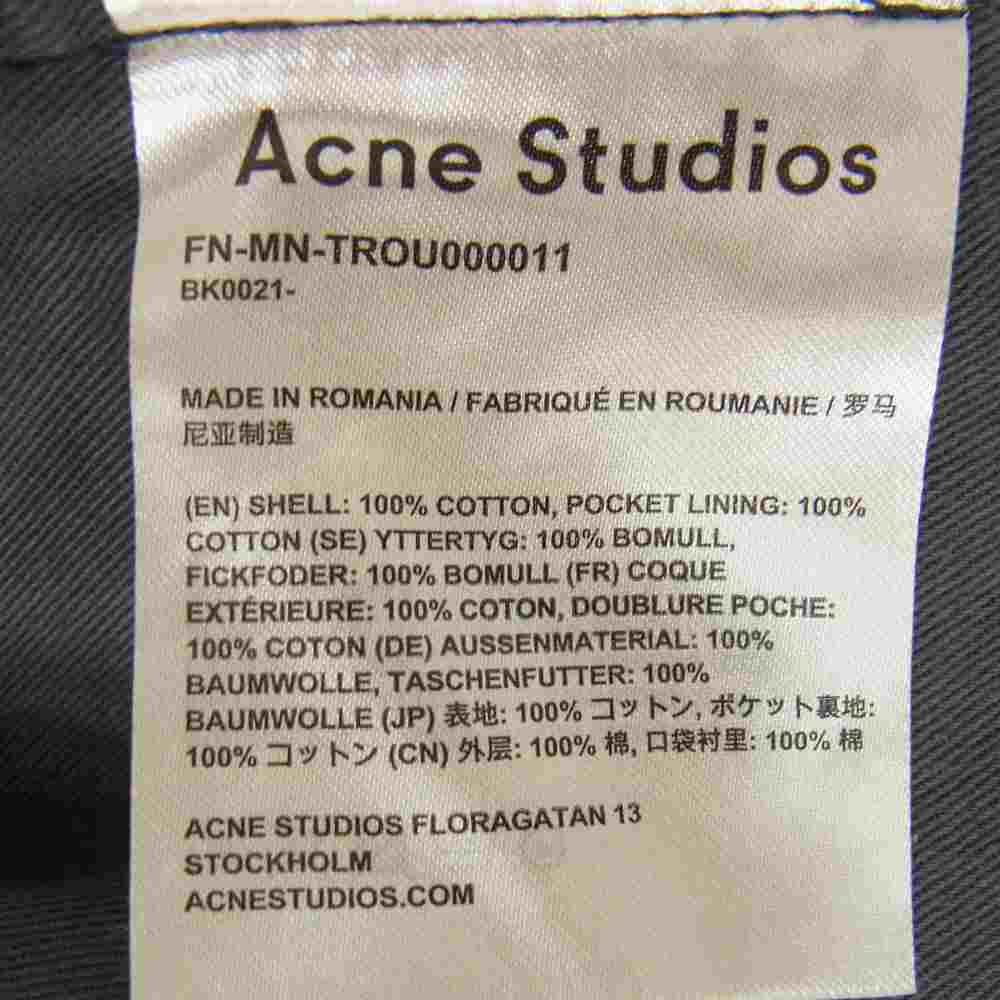 ACNE STUDIOS アクネストゥディオズ FN-MN-TROU000011 コットン テーパード カーゴパンツ グレー系 48【中古】