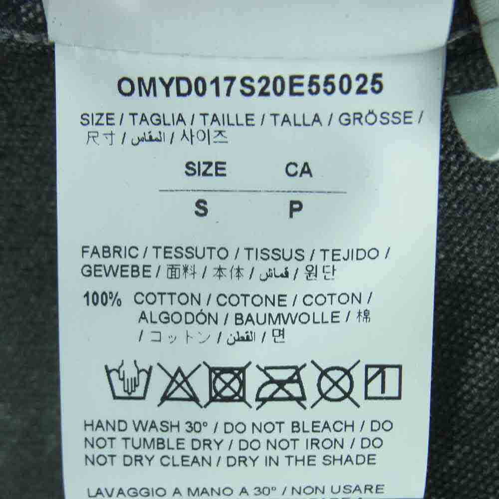 OFF-WHITE オフホワイト 20SS OMYD017S20E55025 ヴィンテージ加工 ロゴ プリント デニム ジャケット グレー系 S【中古】