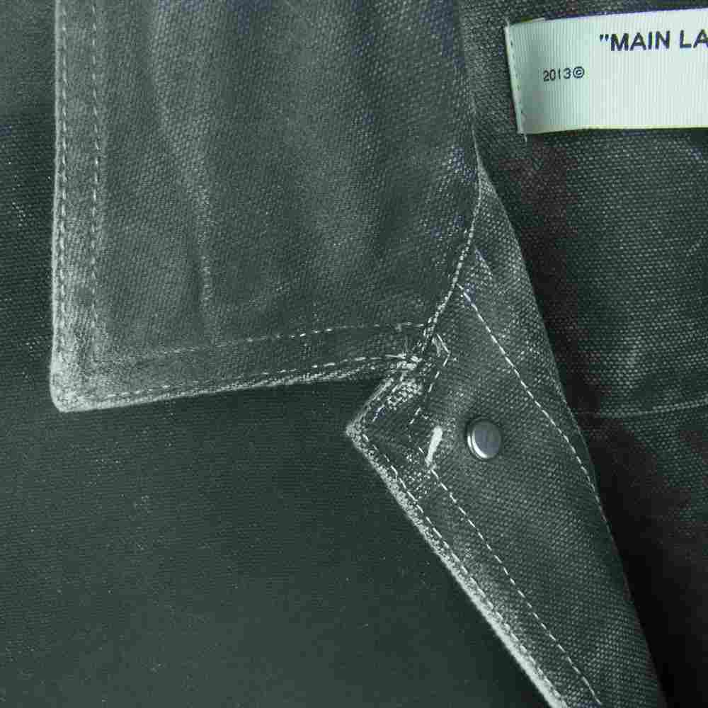 OFF-WHITE オフホワイト 20SS OMYD017S20E55025 ヴィンテージ加工 ロゴ プリント デニム ジャケット グレー系 S【中古】