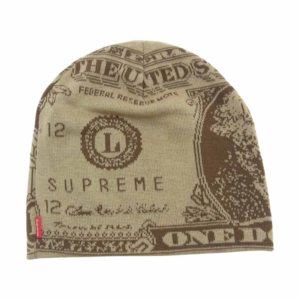 Supreme シュプリーム 21AW Dollar Beanie ダラー ビーニー ニット帽 ブラウン系【新古品】【未使用】【中古】