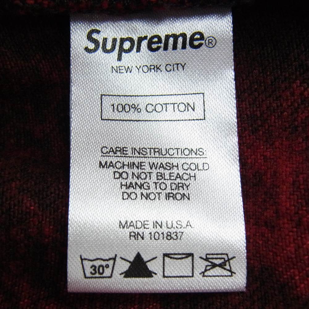 Supreme シュプリーム 20SS Washed Regular Jean ウォッシュドレギュラージーンズ バック スター 刺繍 デニムパンツ レッド ワインレッド系 34【極上美品】【中古】