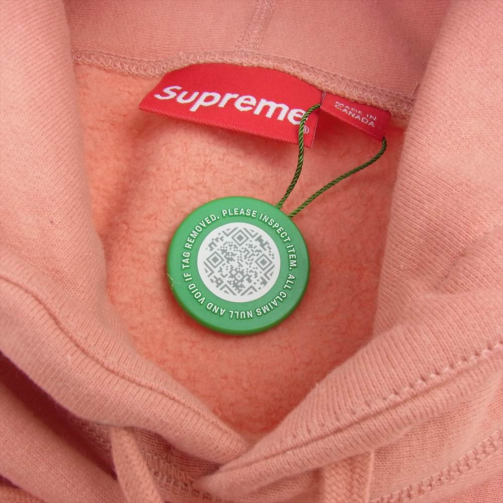 Supreme シュプリーム 21SS Small Box Hooded Sweatshirt スモール ボックスロゴ フーデッド パーカー オレンジ系 M【中古】