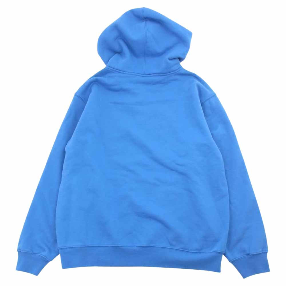 Supreme シュプリーム 21SS × NIKE Half Zip Sweatshirt ナイキ ハーフ ジップ フード パーカー ブルー系 M【中古】
