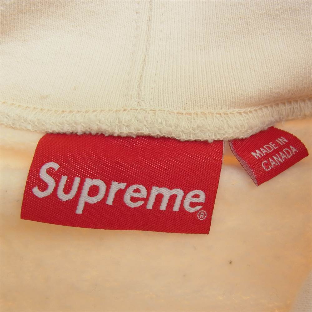 Supreme シュプリーム 20AW Enterprises Hooded Sweatshirt エンタープライズ フーデッド 刺繍 プルオーバー パーカー オフホワイト系 M【極上美品】【中古】