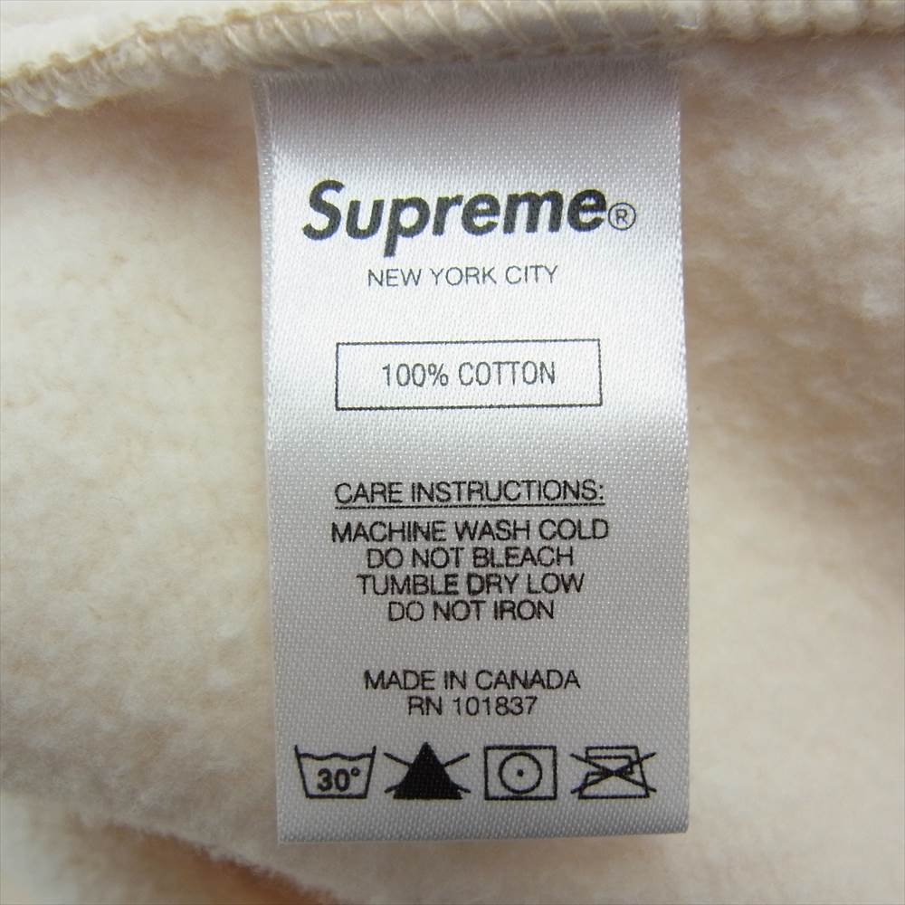 Supreme シュプリーム 20AW Enterprises Hooded Sweatshirt エンタープライズ フーデッド 刺繍 プルオーバー パーカー オフホワイト系 M【極上美品】【中古】